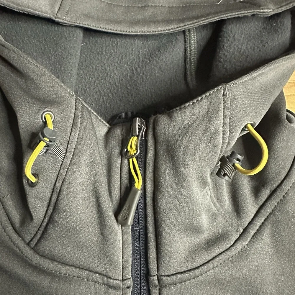 North Face Momentum Hoodie Mens XXL Gray Full Zip Scuba Outdoor Performance